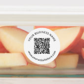 Geüpload QR-code sjabloon met bewerkbare tekst Labels (Aangebracht)