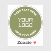 Geüploade Logo of ontwerp & bewerkbare tekst Elke Sticker (Vel)