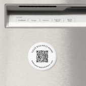Geüploade QR-code Sjabloon met bewerkbare tekst Magneet (Insitu (Vaatwasser))