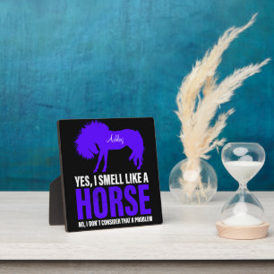Geur als een paard in Royal Personalized Fotoplaat