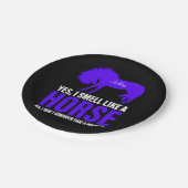 Geur als een paard in Royal Personalized Papieren Bordje (Gekanteld)