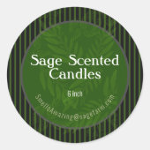 Geur van Sage Ronde Sticker (Voorkant)