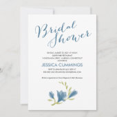 Geurende Freesia Bloemblaadjes | Bruidsdouche Kaart (Voorkant)