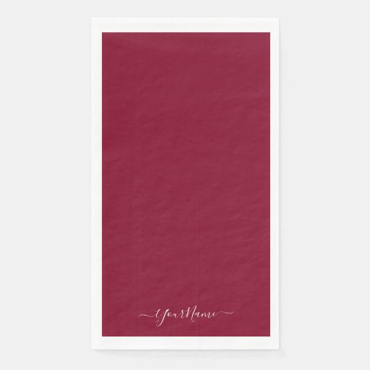 geurig kleurelegant script servet (Voorkant)