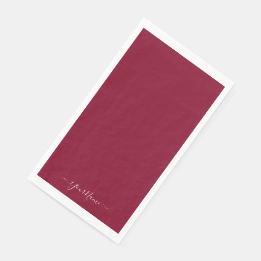 geurig kleurelegant script servet (Hoek)