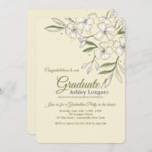 Geurige Jasmine uitnodiging (Voorkant / Achterkant)