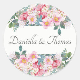 Geurige tuin bruiloft uitnodiging Stickers