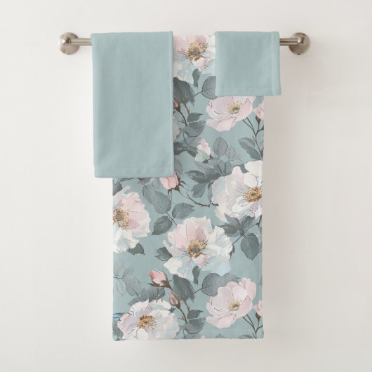 Geurige witte rozen bad handdoek (Insitu)