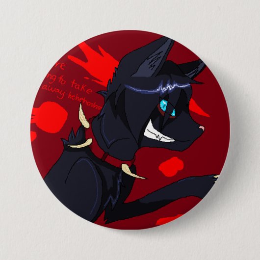 geurknop ronde button 7,6 cm (Voorkant)