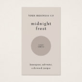 Geurmonster Geurtester Beige QR-codekaart Visitekaartje (Voorkant)