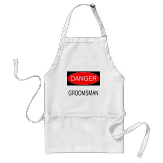 Gevaar - Bruidsjonker Grappig Bruilofts-T-Shirt Mo Standaard Schort