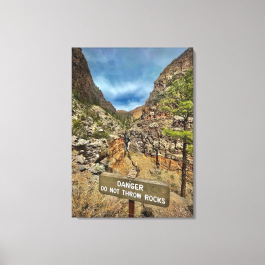 gevaar canvas afdruk (Voorkant)