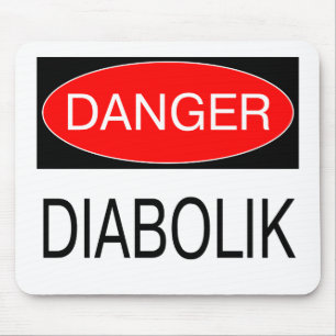 Gevaar - Diabolik Grappige T-Shirt Mok Hoed Tas Sc Muismat