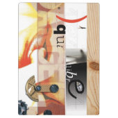 Gevaar - Digitale Collage Art - Klembord (Achterkant)