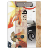 Gevaar - Digitale Collage Art - Klembord (Voorkant)