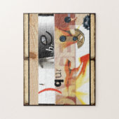 Gevaar - Digitale Collage Art - Puzzle Legpuzzel (Verticaal)