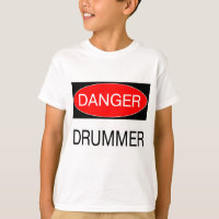 Gevaar - Drummer Funny Musician T-Shirt Mok Schort