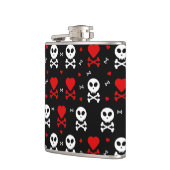 Gevaar Enge schedels Patroon Heupfles (Links)