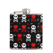 Gevaar Enge schedels Patroon Heupfles (Voorkant)