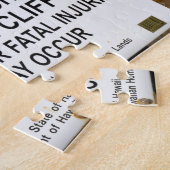 Gevaar - Geen Cliff Duiken - Hawaii - 8x10 - 110 p Legpuzzel (Zijkant)