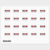 Gevaar Genius op het werk Ronde Sticker (Vel)