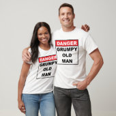 Gevaar: Grumpy Old Man T-shirt (Unisex)