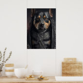 Gevaar Hond Poster (Keuken)