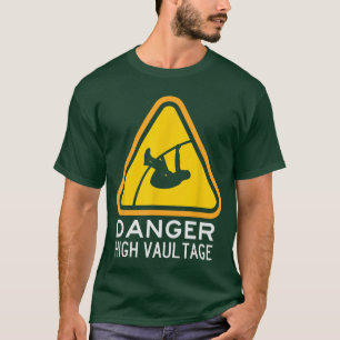 Gevaar Hoogspringen Polsstokhoogspringen Atletiek T-shirt