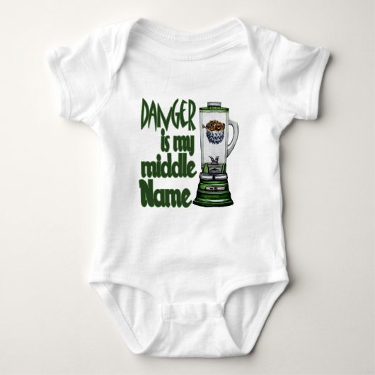 Gevaar is mijn middennaam romper (Voorkant)