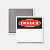 Gevaar (leeg) - Magneet (Voorkant / Achterkant)