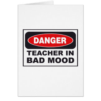 Gevaar: Leraar in Bad Mood