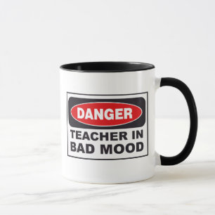 Gevaar: Leraar in Bad Mood Coffee Mok