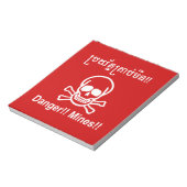 Gevaar! Mijnen! ☠ Cambodjaanse Khmer ☠ Notitieblok (Gedraaid)