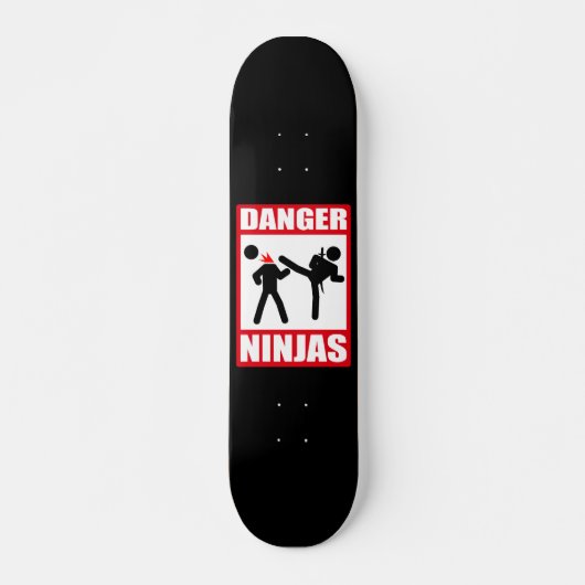 Gevaar Ninja's Skateboard (Voorkant)