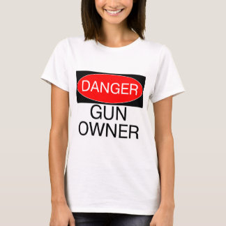 Gevaar - Pistooleigenaar Grappige T-Shirt Mok Hoed