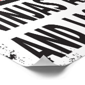 GEVAAR! Poster (klein) (Hoek)