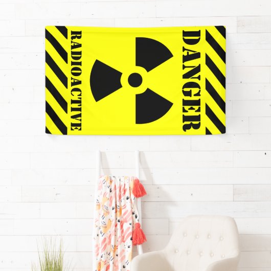 Gevaar Radioactief teken Halloween Spandoek (Insitu)