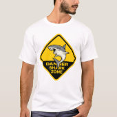 Gevaar Shark Zone T-shirt (Voorkant)