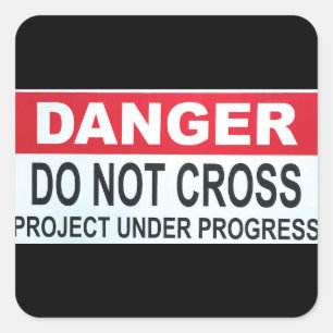 Gevaar Sticker