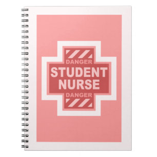 Gevaar Student Verpleegster! -roze Notitieboek