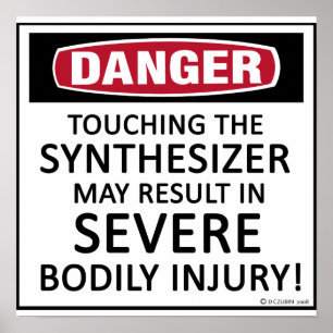 Gevaar Synthesizer Poster