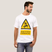 Gevaar van overlijden t-shirt (Voorkant volledig)