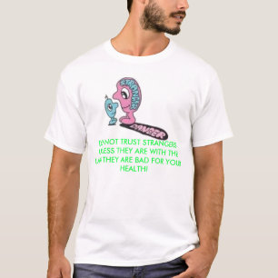 gevaar van vreemdeling t-shirt