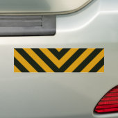 Gevaar voor de bouw Gestripte textuur Bumpersticker (Op auto)