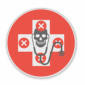 gevaar voor de gezondheid sticker (Voorkant)