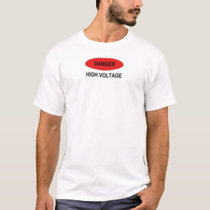 Gevaar voor hoogspanning t-shirt