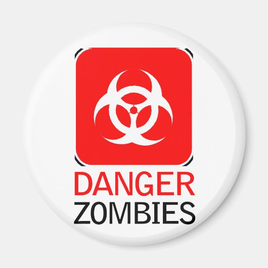 Gevaar Zombies Magneet (Voorkant)