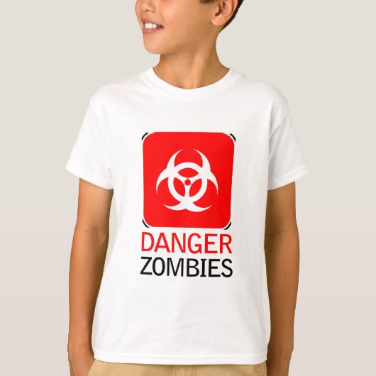 Gevaar Zombies T-shirt (Voorkant)