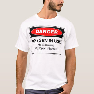 Gevaar zuurstof in gebruik t-shirt