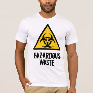 Gevaarlijk afval t-shirt